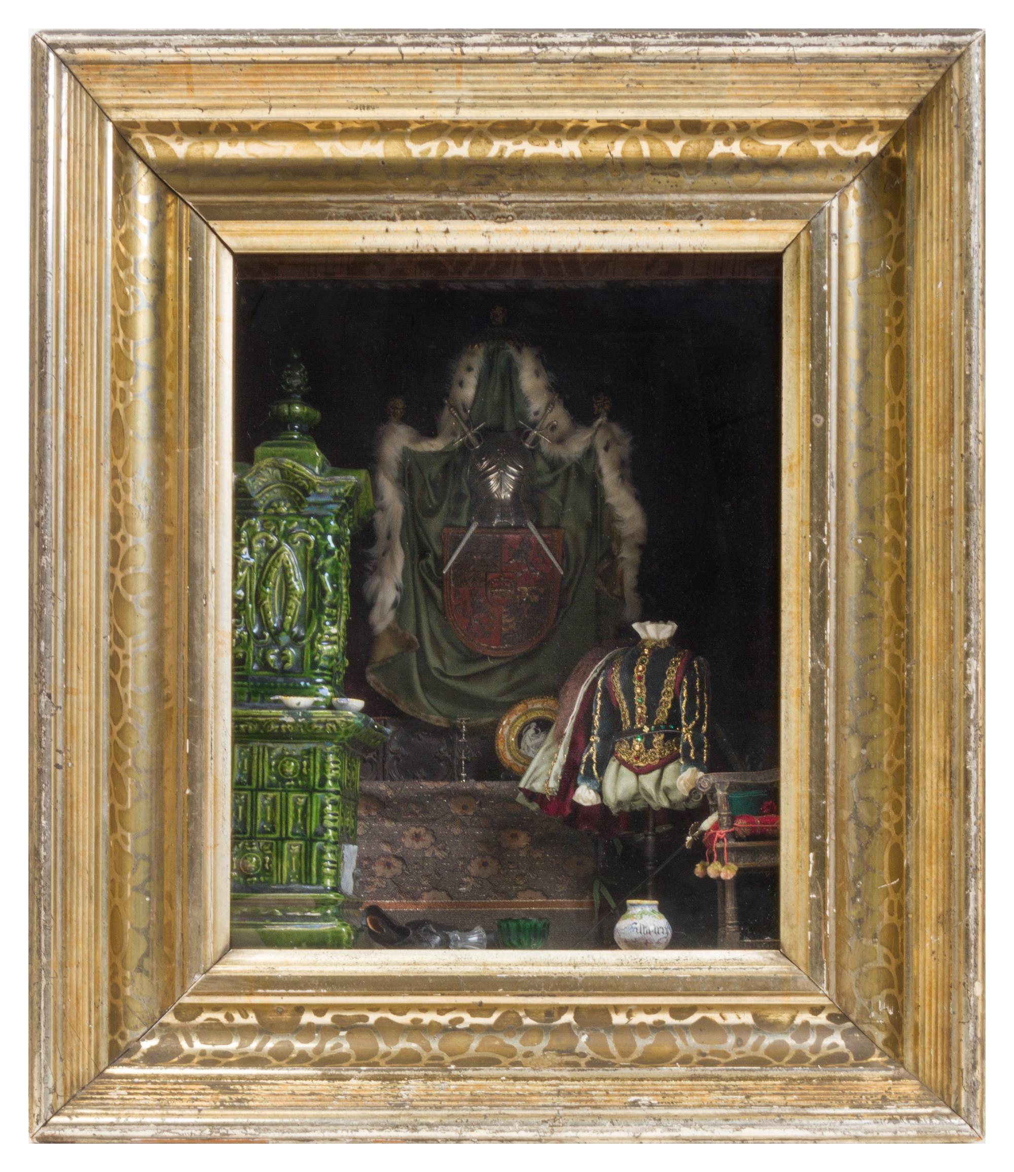 Two Miniature Room Boxes Height 14 inches. — JEFFREY G. GUENO AND FRANK L. HANLEY