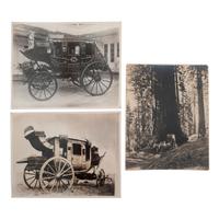 [STAGECOACHES - CALIFORNIA]. A group of photographs related to Captain Banning, his overland stagecoach line, and Los Angeles, with images by C.C. Pierce, comprising: