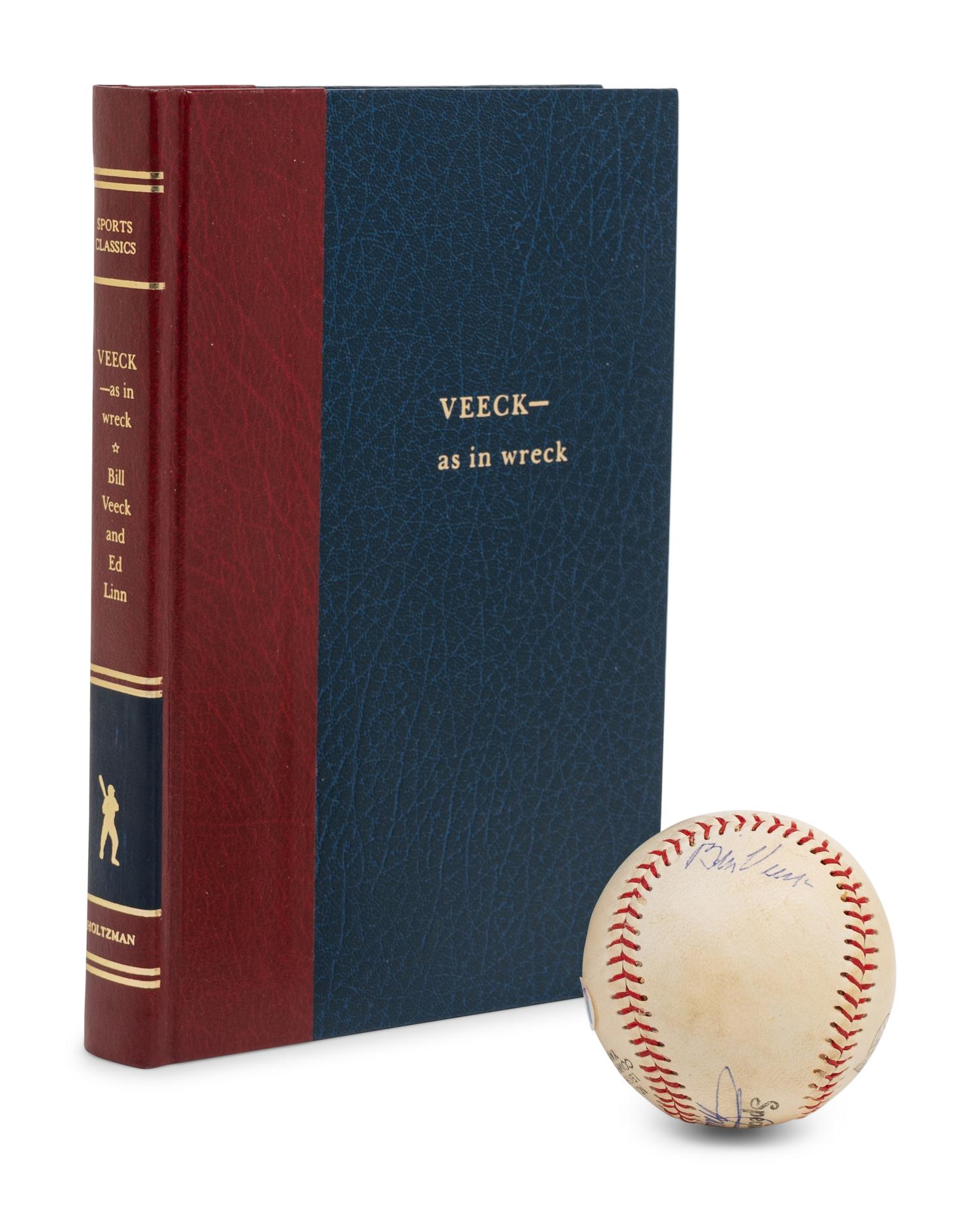 A Group of Hall of Fame Baseball Owner Bill Veeck Signed Autograph Items (BAS Beckett Authentication Services Certified),