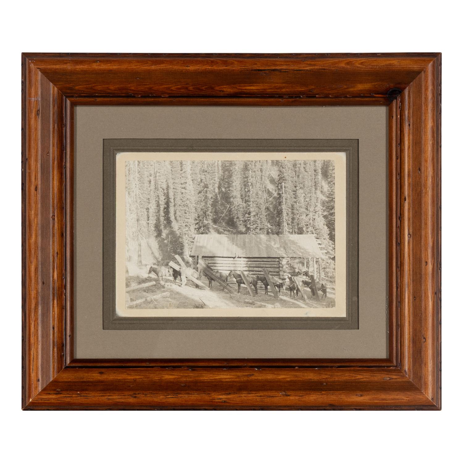[Western Americana]. A group of 6 photographs of ranch scenes, cowboys and Native Americans, incl. images by Kirkland.