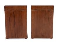 A Pair of George III Style Inlaid Mahogany Cutlery Boxes