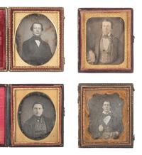 [EARLY PHOTOGRAPHY]. 24 sixth plate daguerreotypes of men of varying ages.