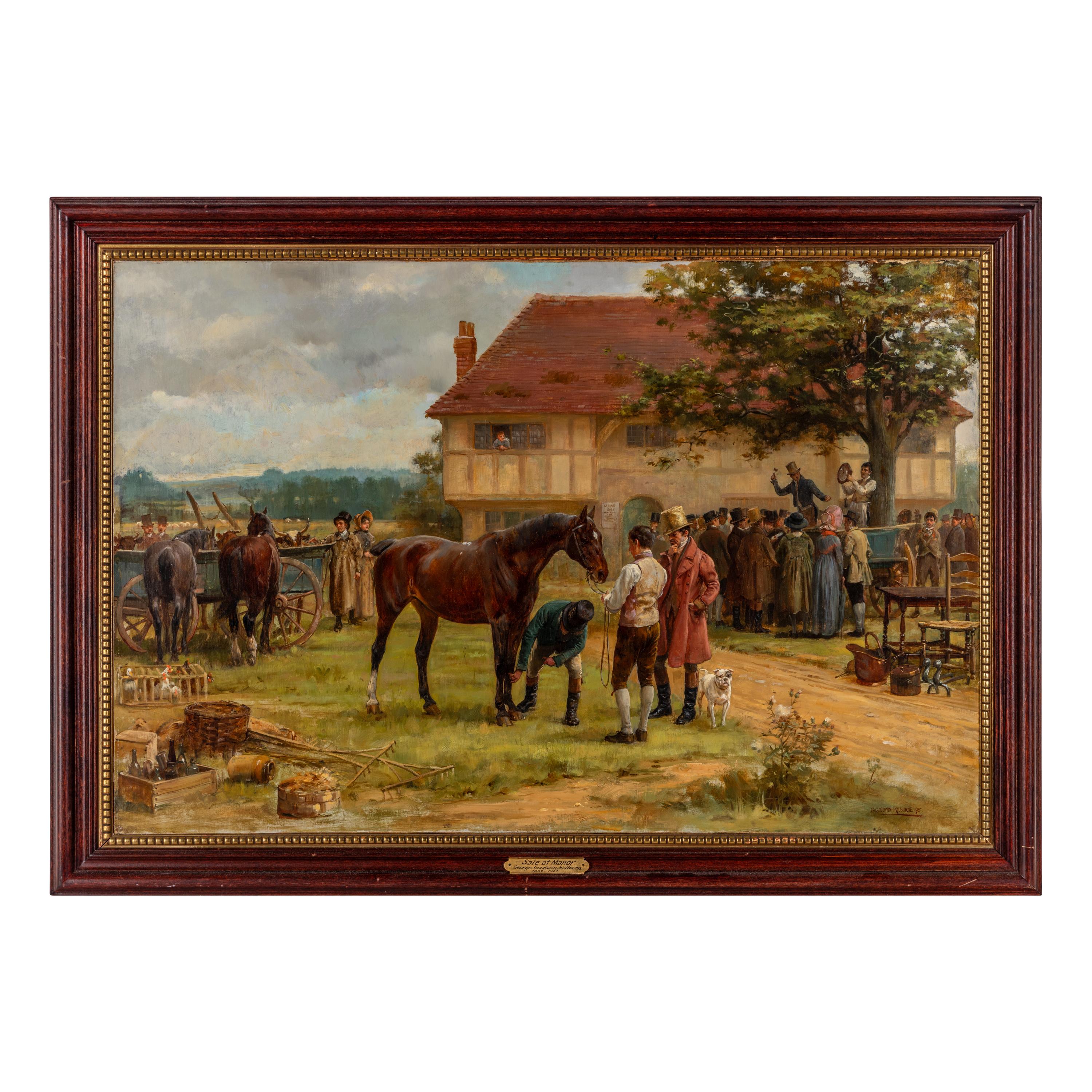 George Goodwin Kilburne (British, 1839–1924) — The Sale of the Squire's Goods, 1895