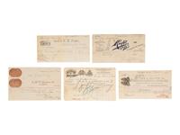 [EARLY PHOTOGRAPHY]. 11 photographic advertising imprints & puzzles, incl. E.&H.T. Anthony cover.