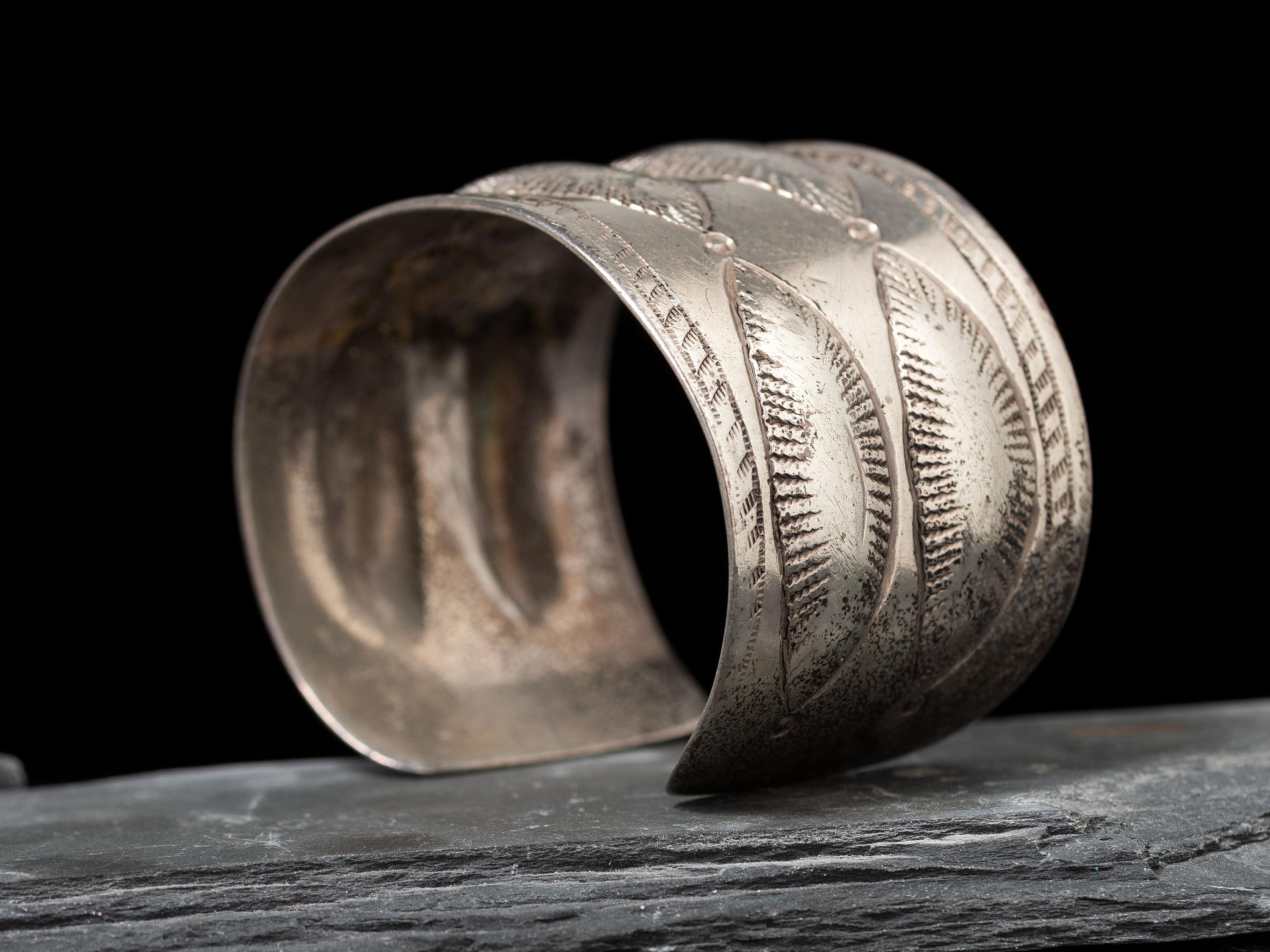 Wide Navajo Ingot Cuff Bracelet, Collected by Hoffman Birney (1891-1958)