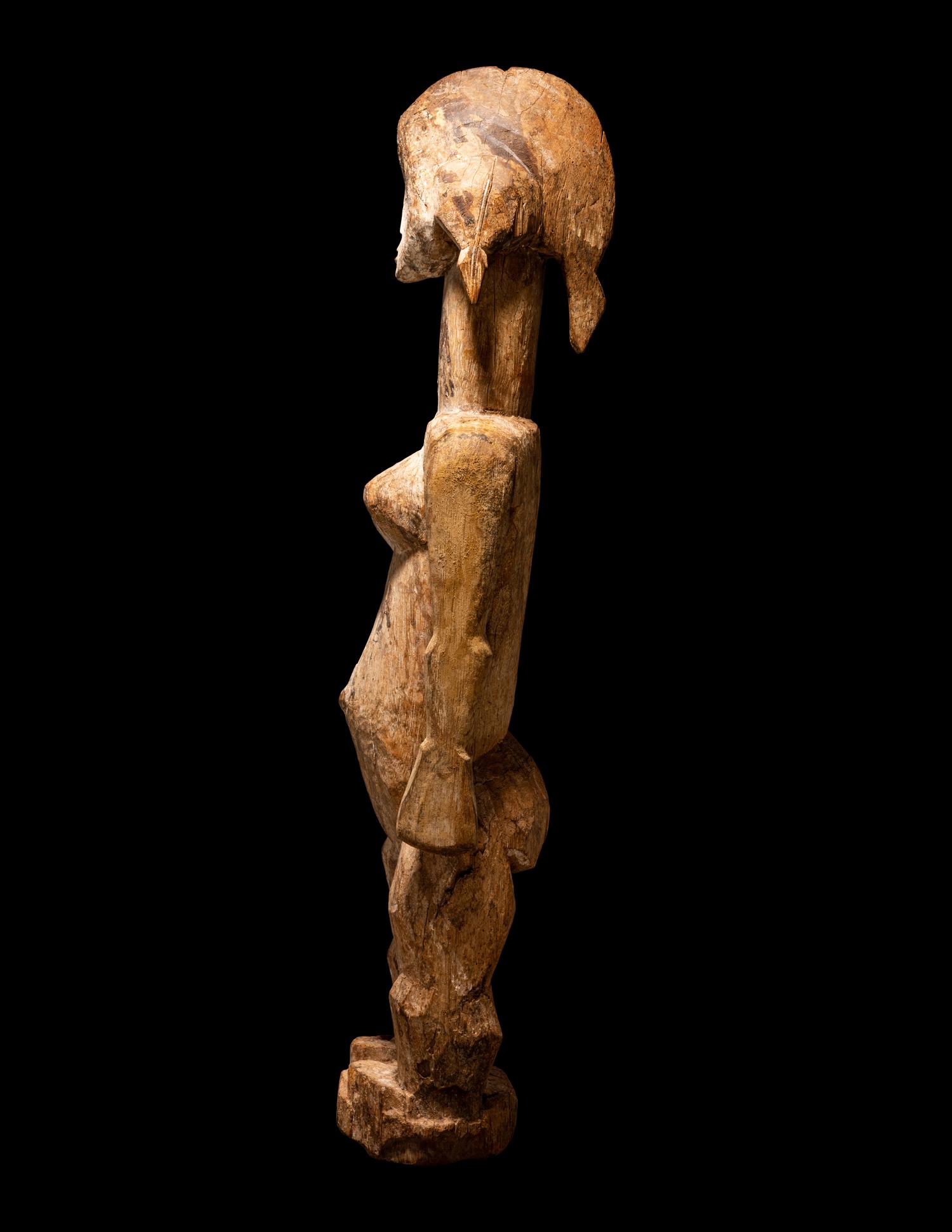 A Mumuye Wood Female Figure