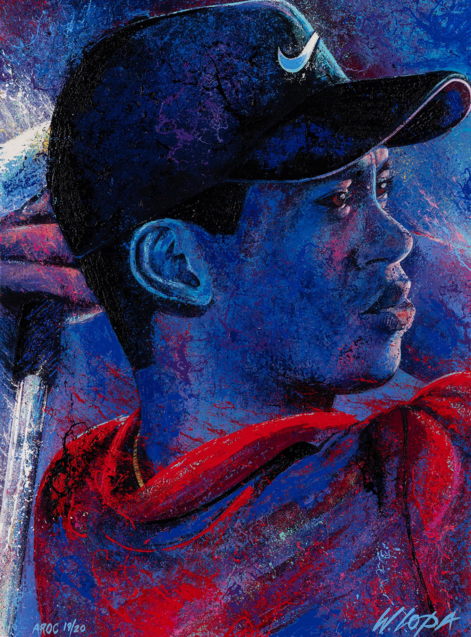 A Tiger Woods Limited Edition William Lopa Artwork