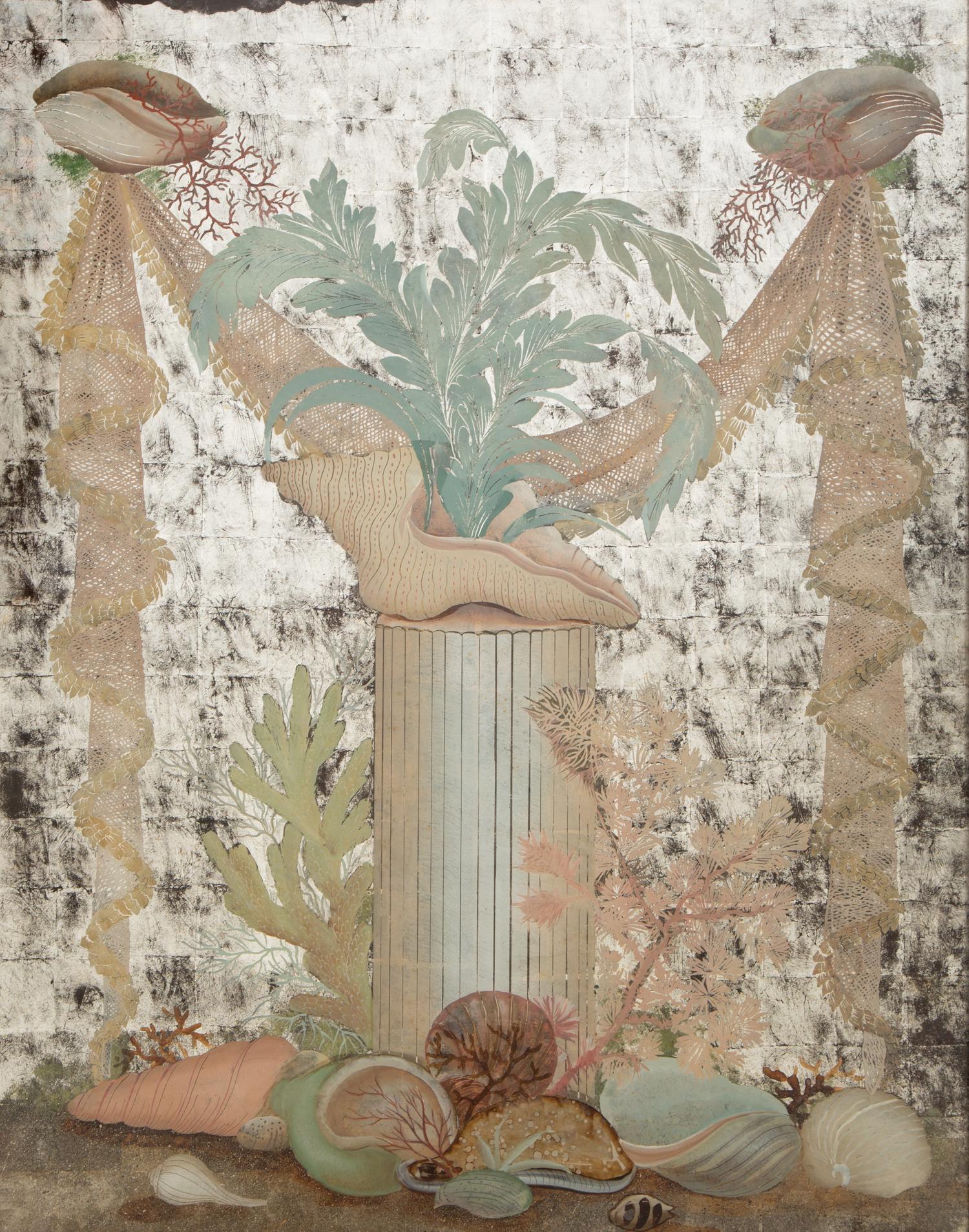 A French Reverse Painting on Glass