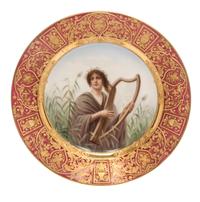 A Royal Vienna Cabinet Plate Diameter 9 1/2 inches.