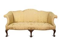 A George III Mahogany Camelback Sofa — 18TH/19TH CENTURY