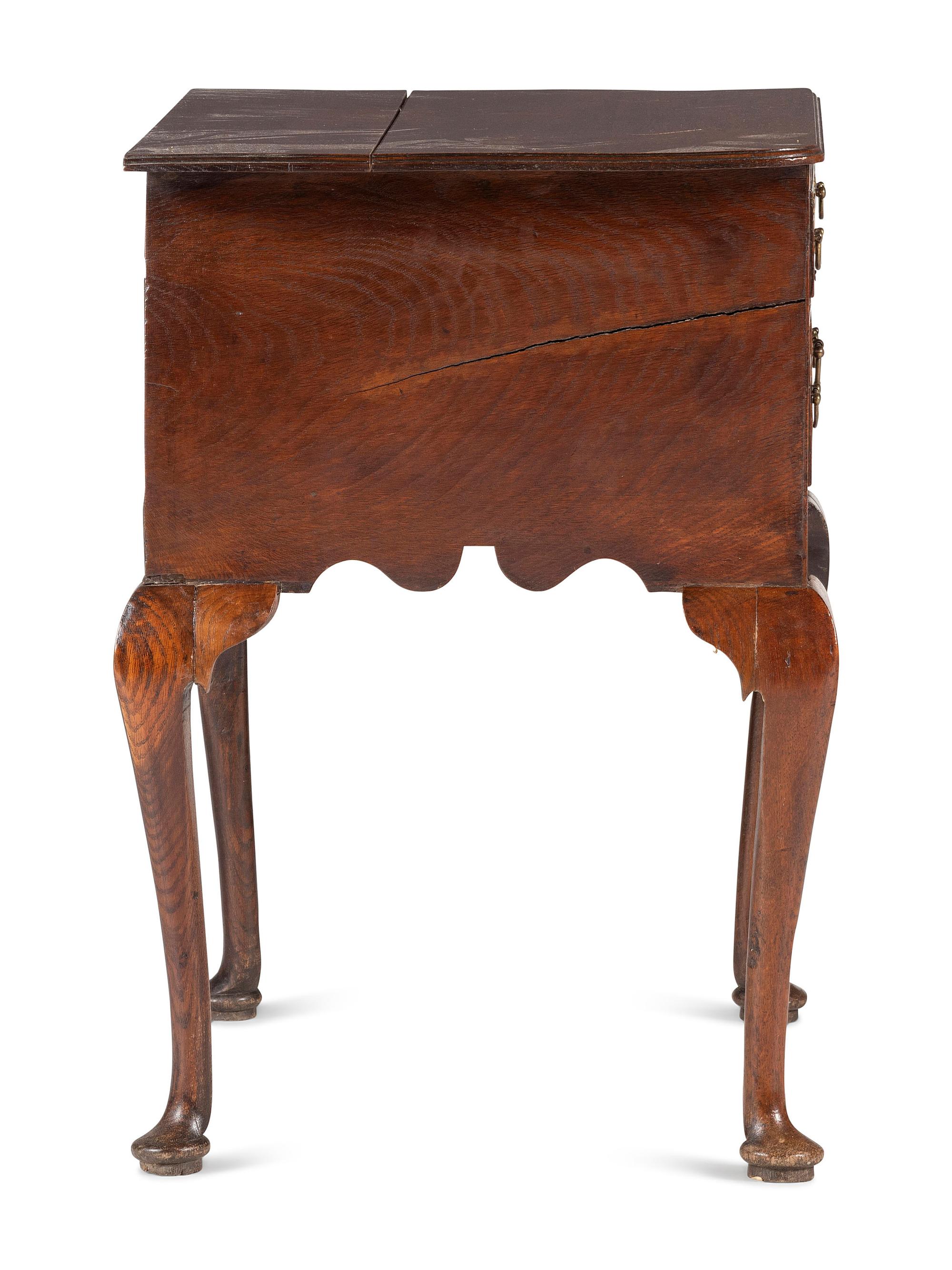 A Queen Anne Carved Oak Dressing Table