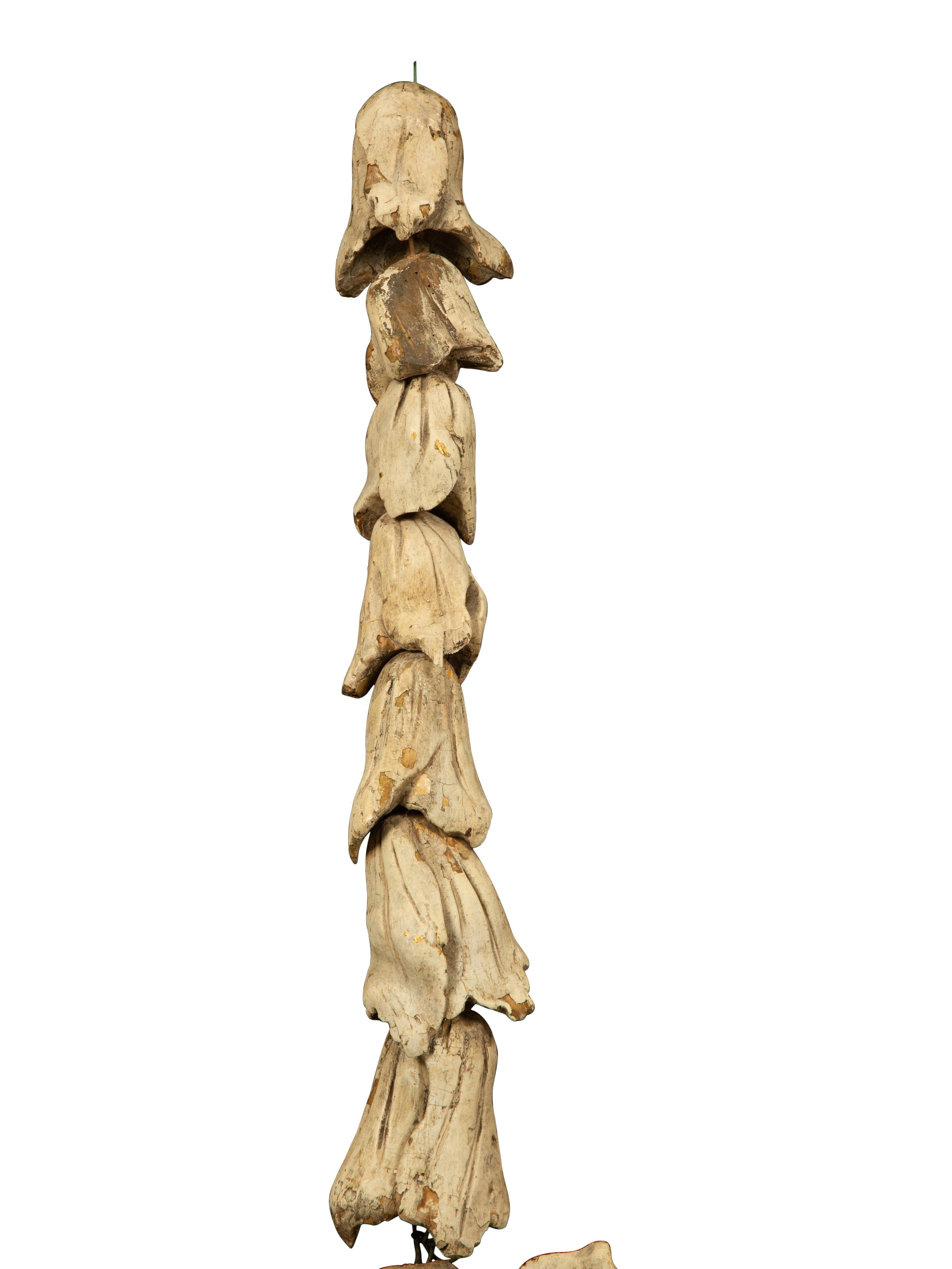 A Pair of Continental Carved and Painted Cornucopia Wall Ornaments
