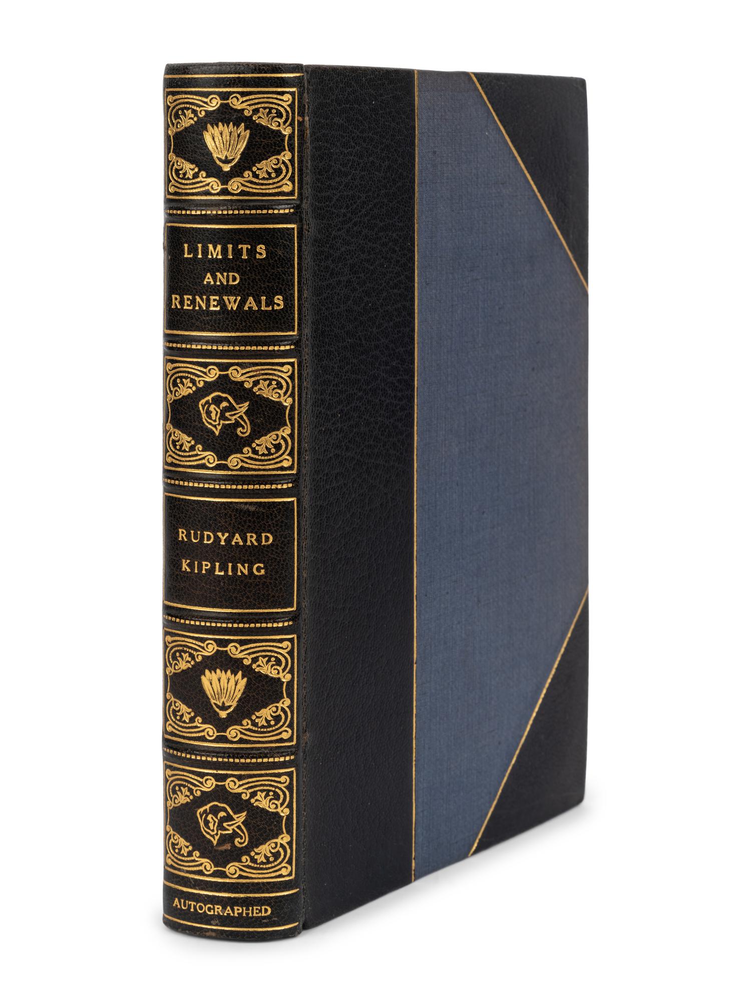KIPLING, Rudyard (1865-1936). Limits and Renewals. New York: Charles Scribner's Sons,1932.