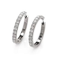 Diamond Hoop Earrings