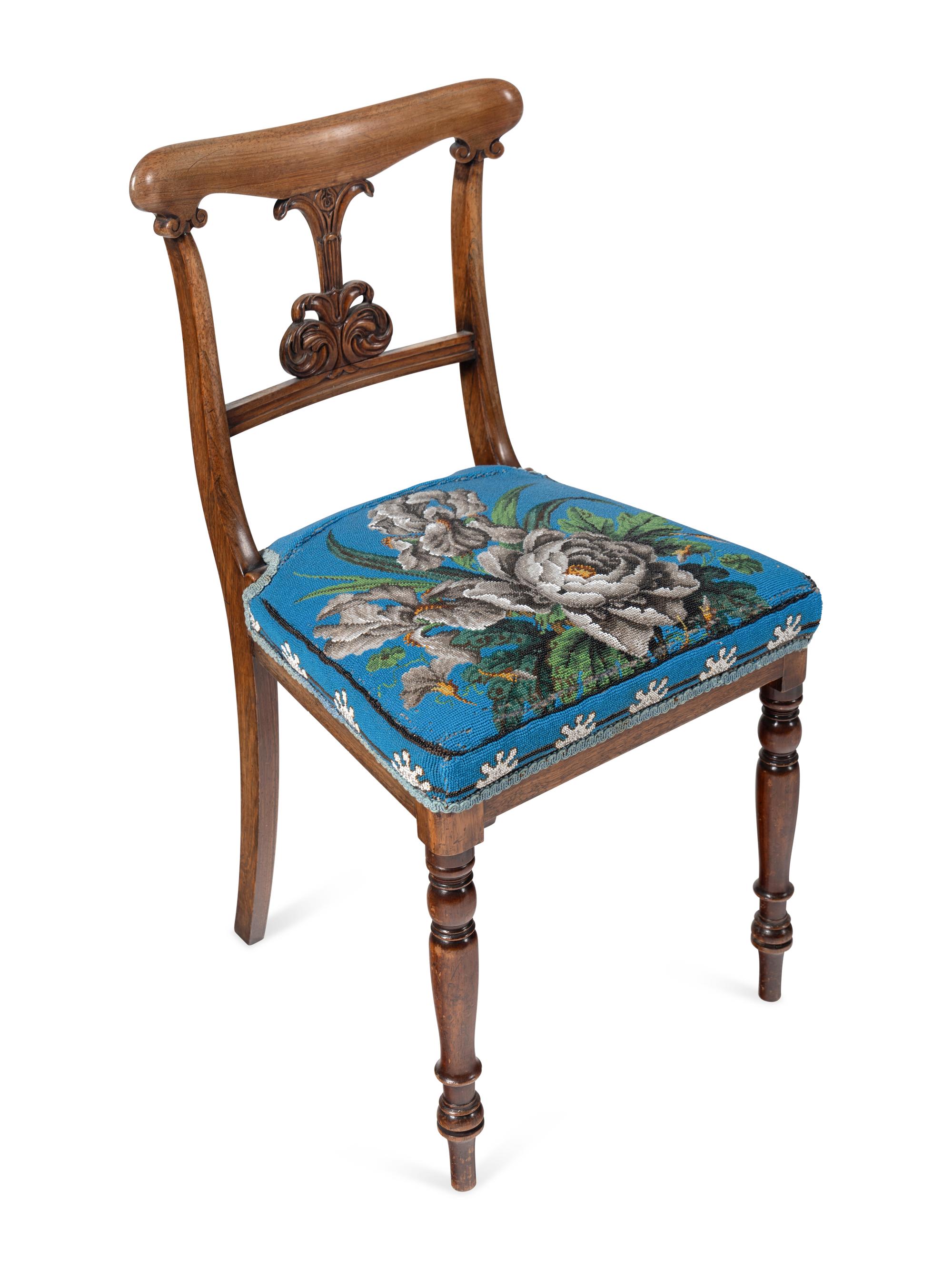 A Set of Six Regency Rosewood Side Chairs