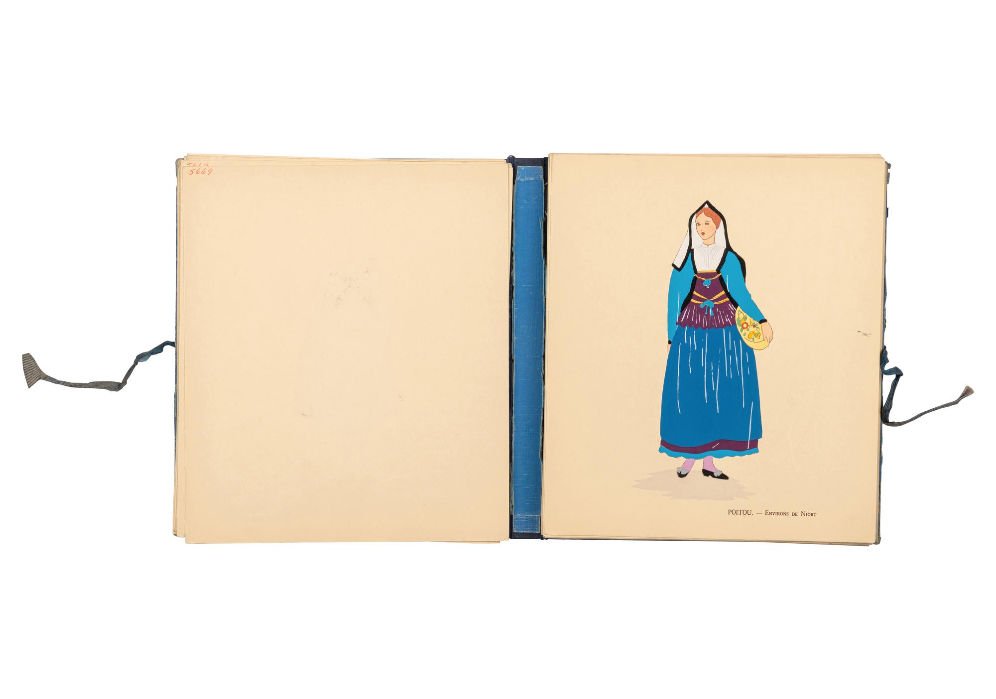 [FRENCH COSTUME]. A group of 6 works, comprising: