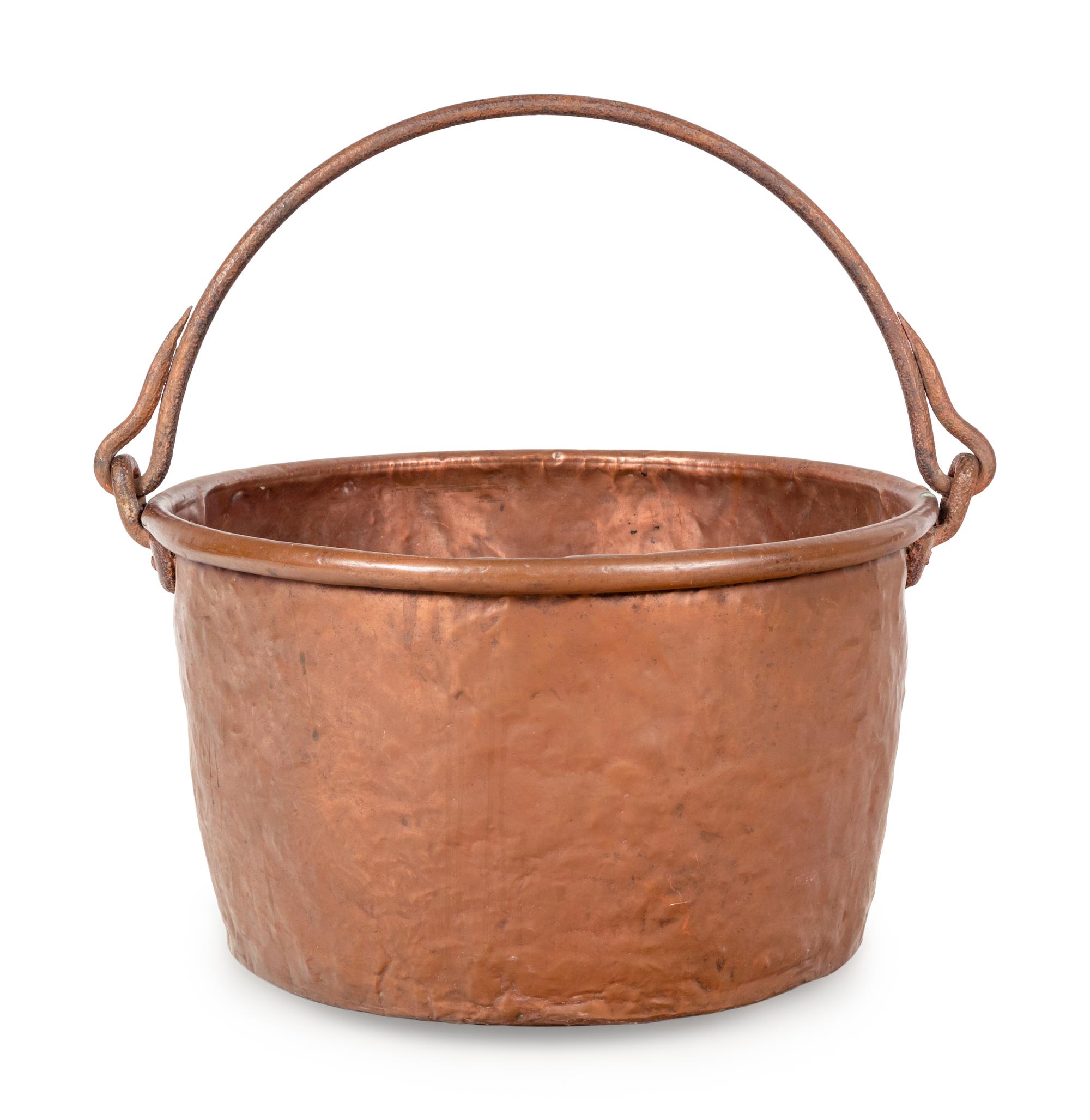 A Copper Apple Butter Kettle