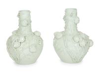 A Pair of Chinese Celadon Glazed Porcelain Large Vases