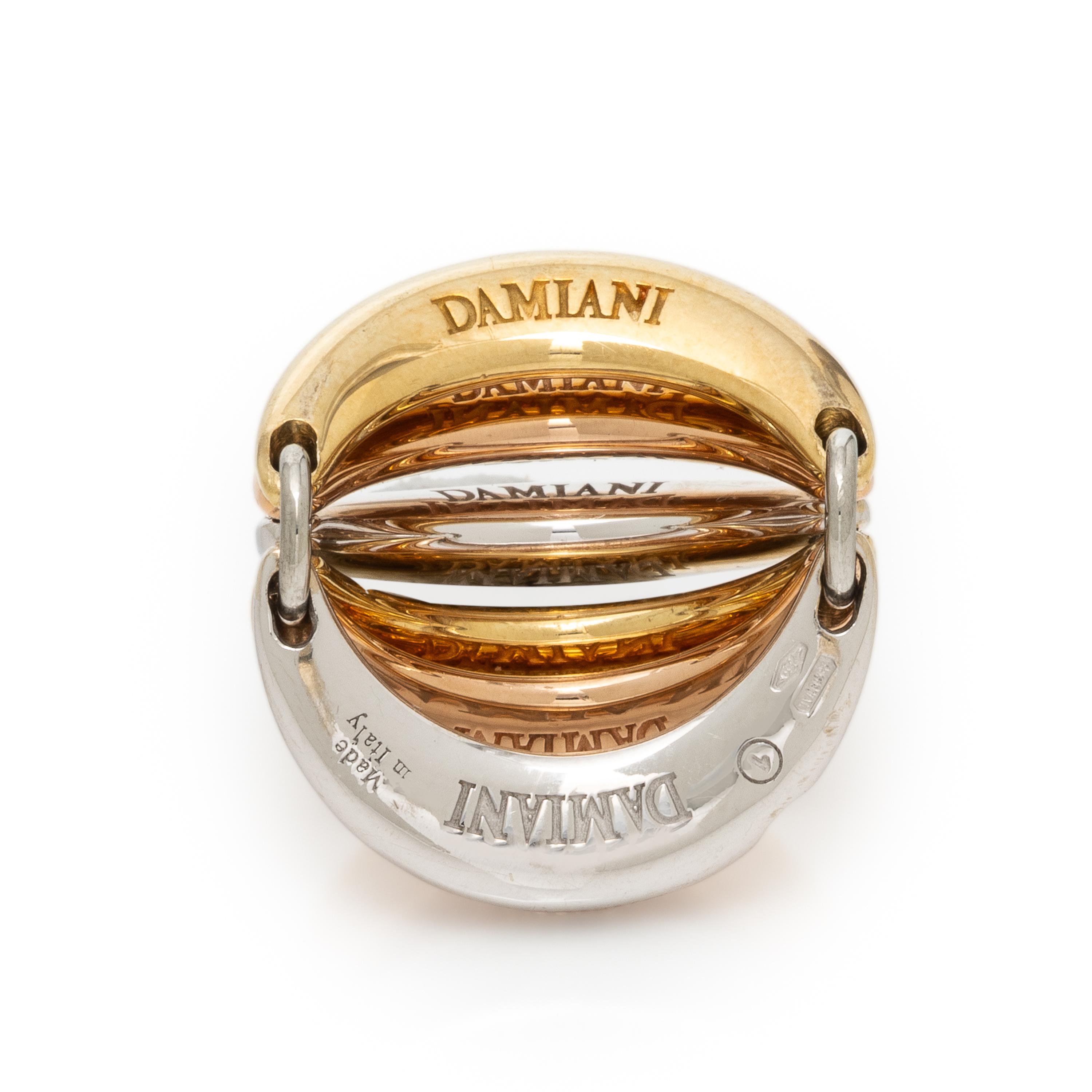 Damiani, 'Gaia' Tricolor Gold and Diamond Ring