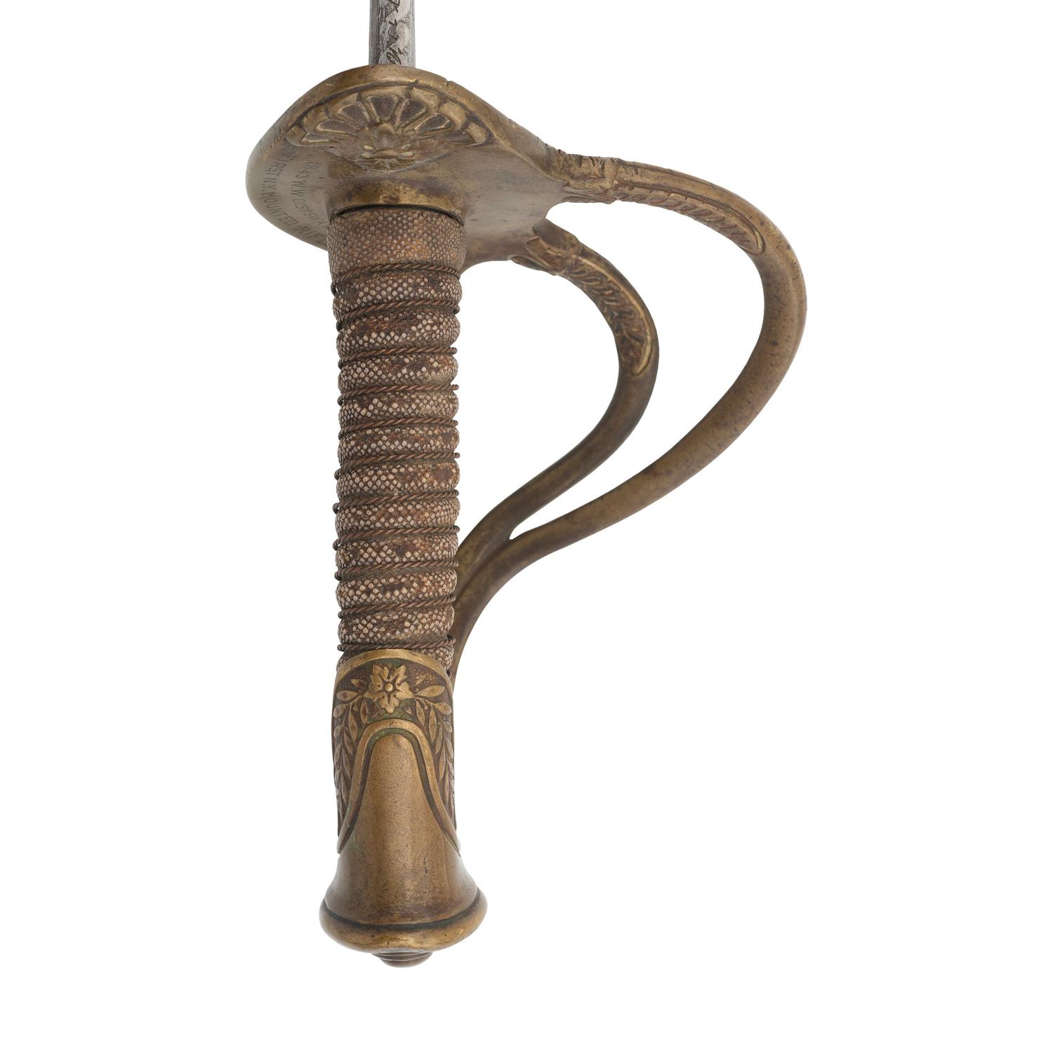 Klingenthal Model 1840 Cavalry Officers Saber Inscribed in Memory of Lt. William W. Disosway - 1st NY Mounted Rifle - Killed by a Deserter