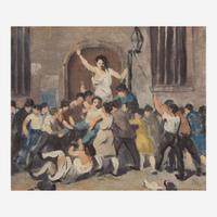 Robert Spencer (American, 1879–1931) Study for Mob Vengeance