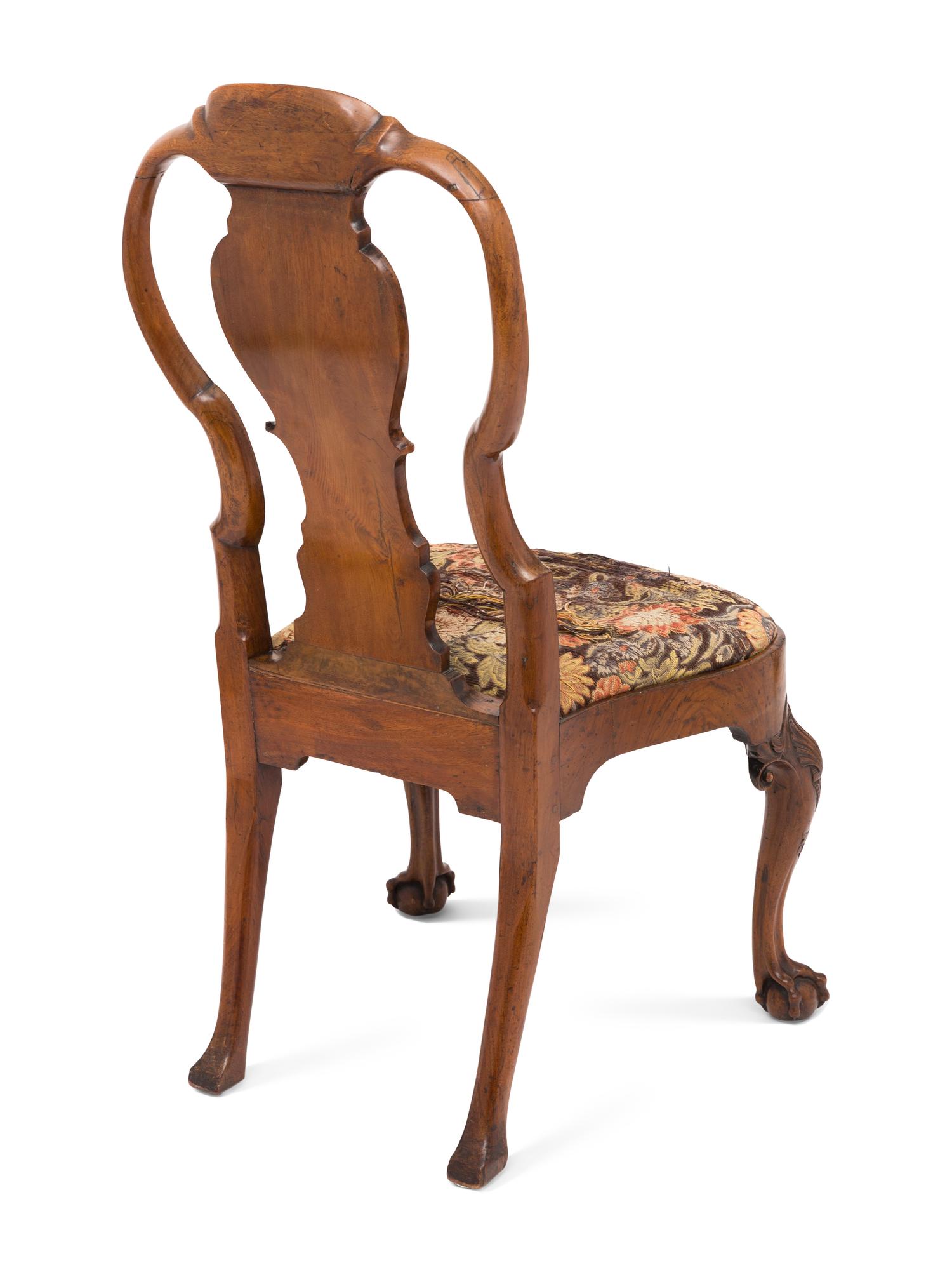 A George II Walnut Side Chair