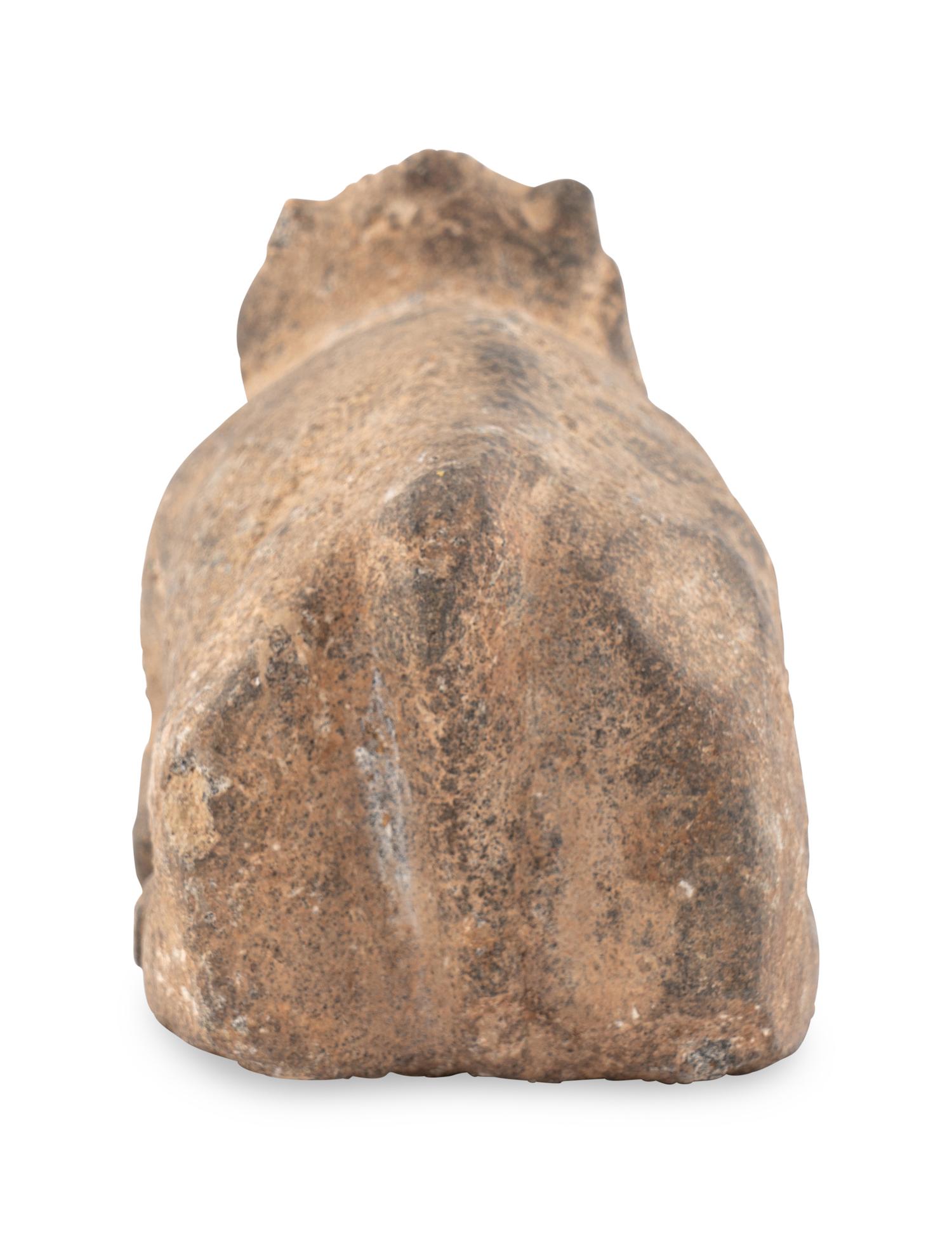 A Syro-Hittite Stone Figure of a Recumbent Bull