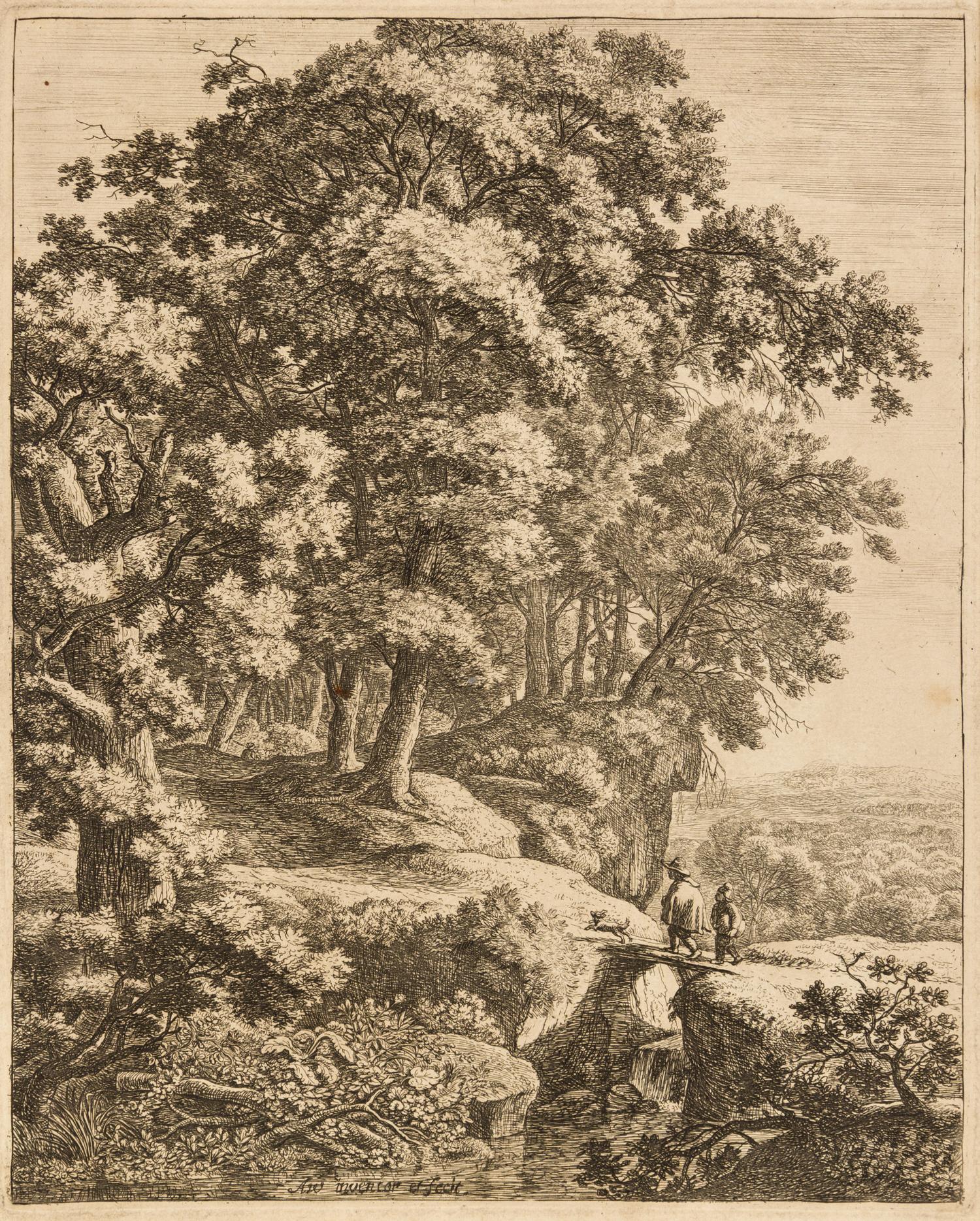 Anthonie Waterloo, (Flemish, c. 1610-1690), a group of two untitled landscapes