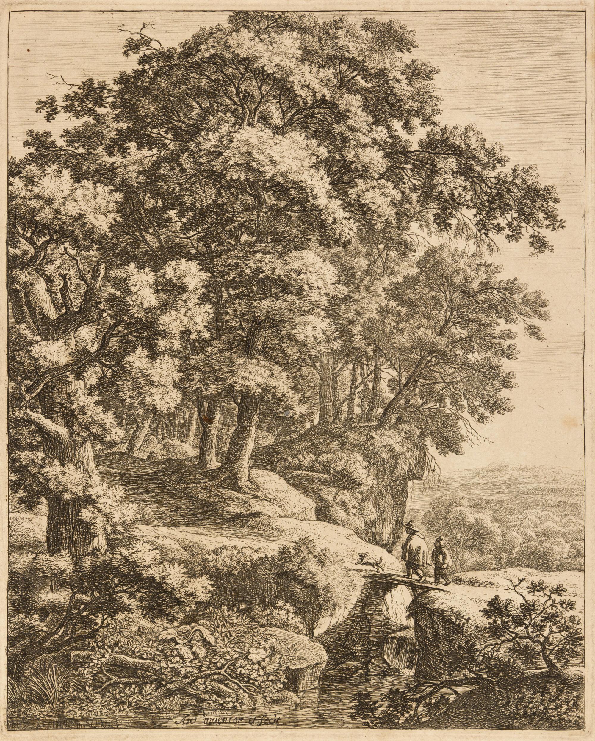 Anthonie Waterloo, (Flemish, c. 1610-1690), a group of two untitled landscapes