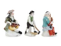 A Group of Three Meissen Porcelain Figures