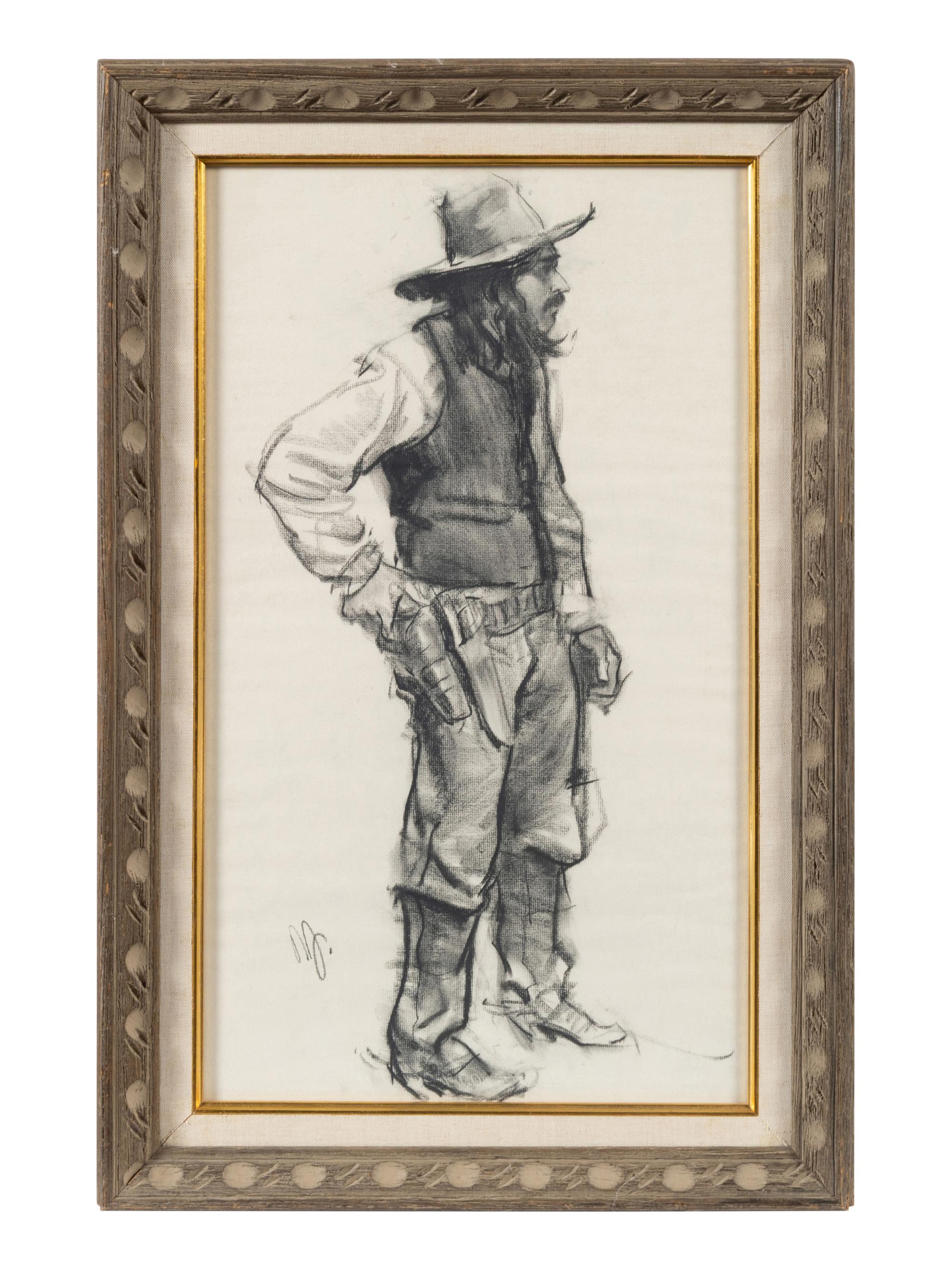 Standing Indian and Standing Cowboy (A Pair)