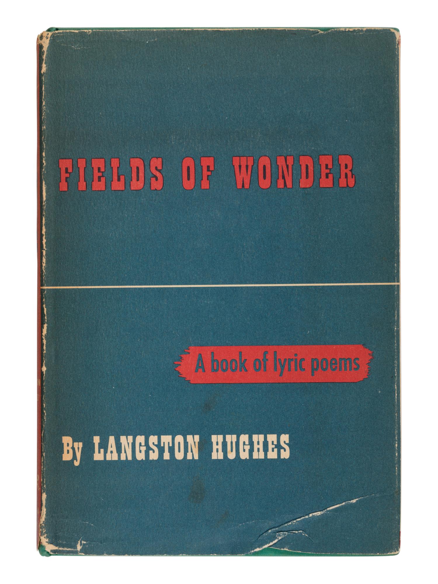 HUGHES, Langston (1901-1967). Fields of Wonder . New York: Alfred A. Knopf, 1947.