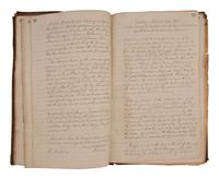 [CIVIL WAR - CONFEDERATE]. Ledger book containing records of military service exemptions and enlistments, Richmond, Virginia, 13-25 March 1862.