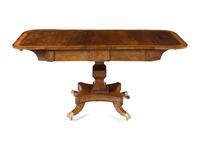 A Regency Figured Mahogany Sofa Table