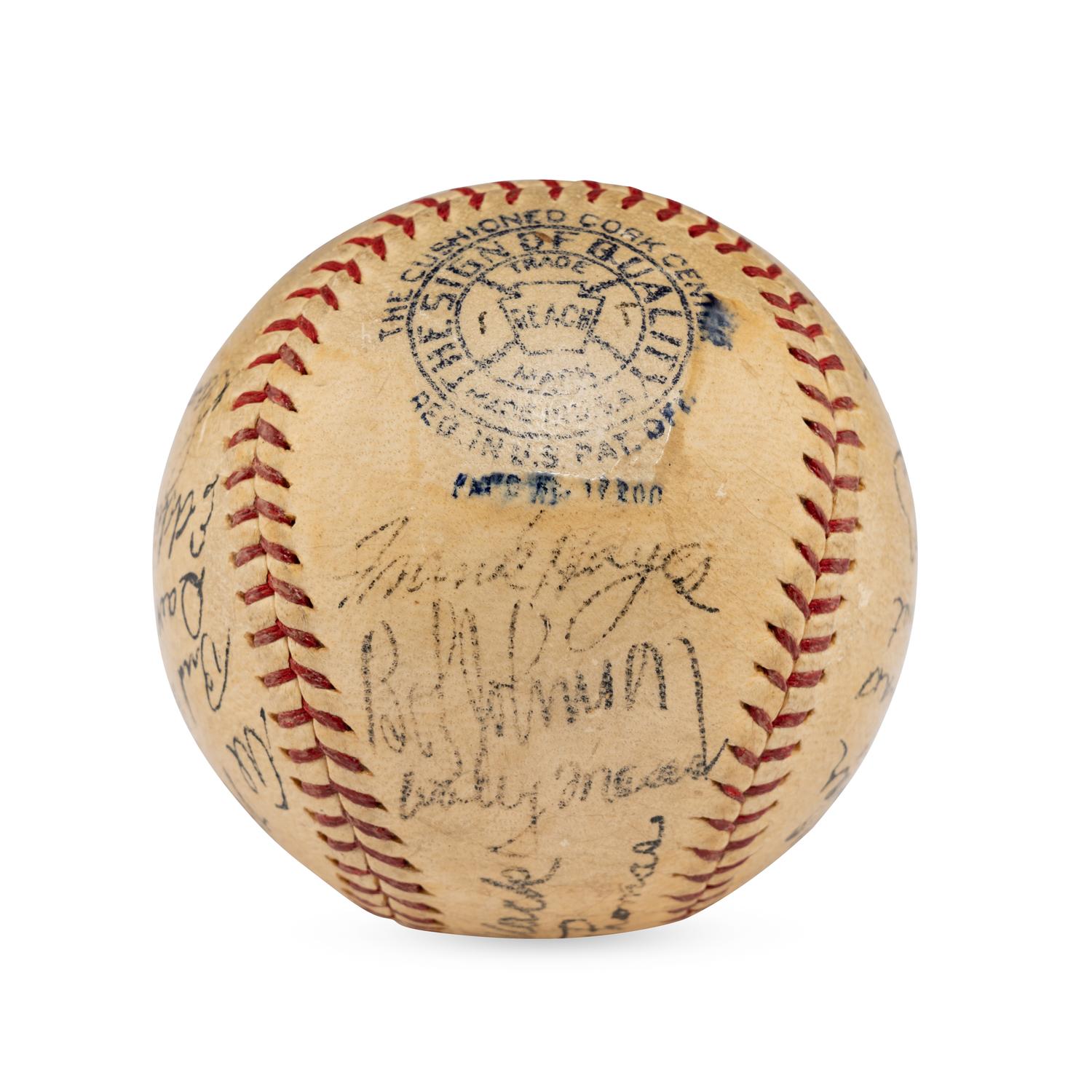 A 1938 Philadelphia Athletics Team Signed Autograph Baseball Featuring Connie Mack (JSA Letter of Authenticity)