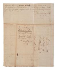 [ENSLAVEMENT & ABOLITION]. A group of 6 estate documents listing individual enslaved persons, most by name. Bourbon County, KY, 1815-1829.