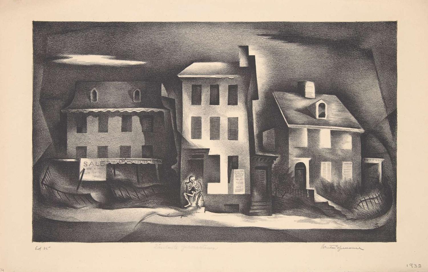 Benton Murdoch Spruance (American, 1904–1967) - Visitor to Germantown