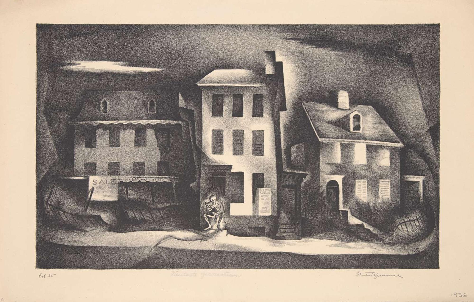 Benton Murdoch Spruance (American, 1904–1967) - Visitor to Germantown