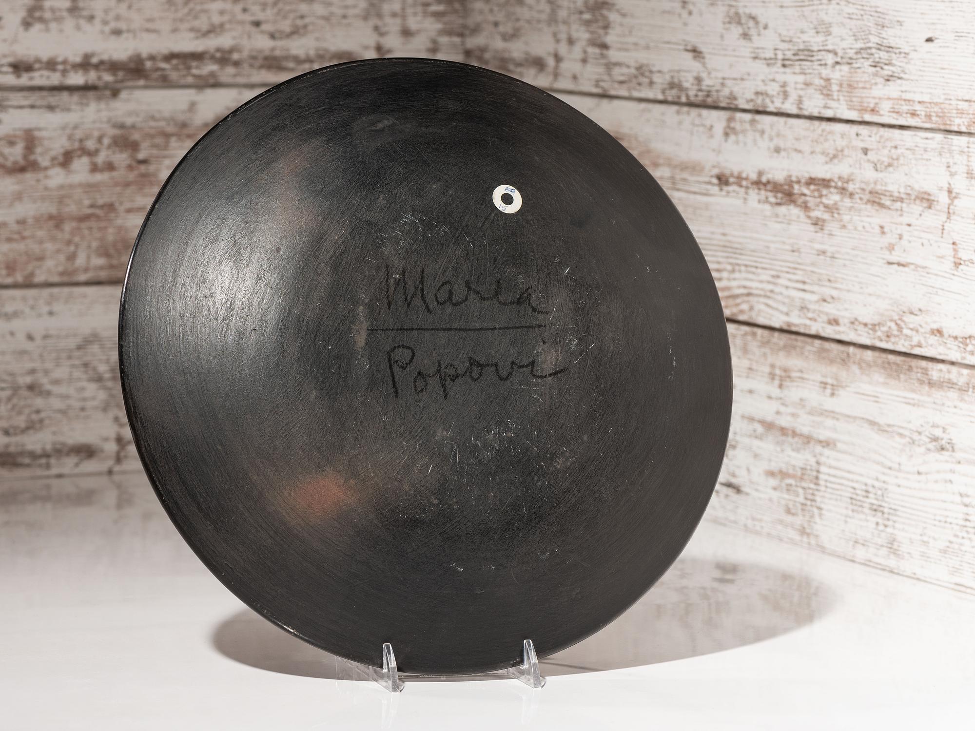 Blackware Pottery Charger 1956-1959