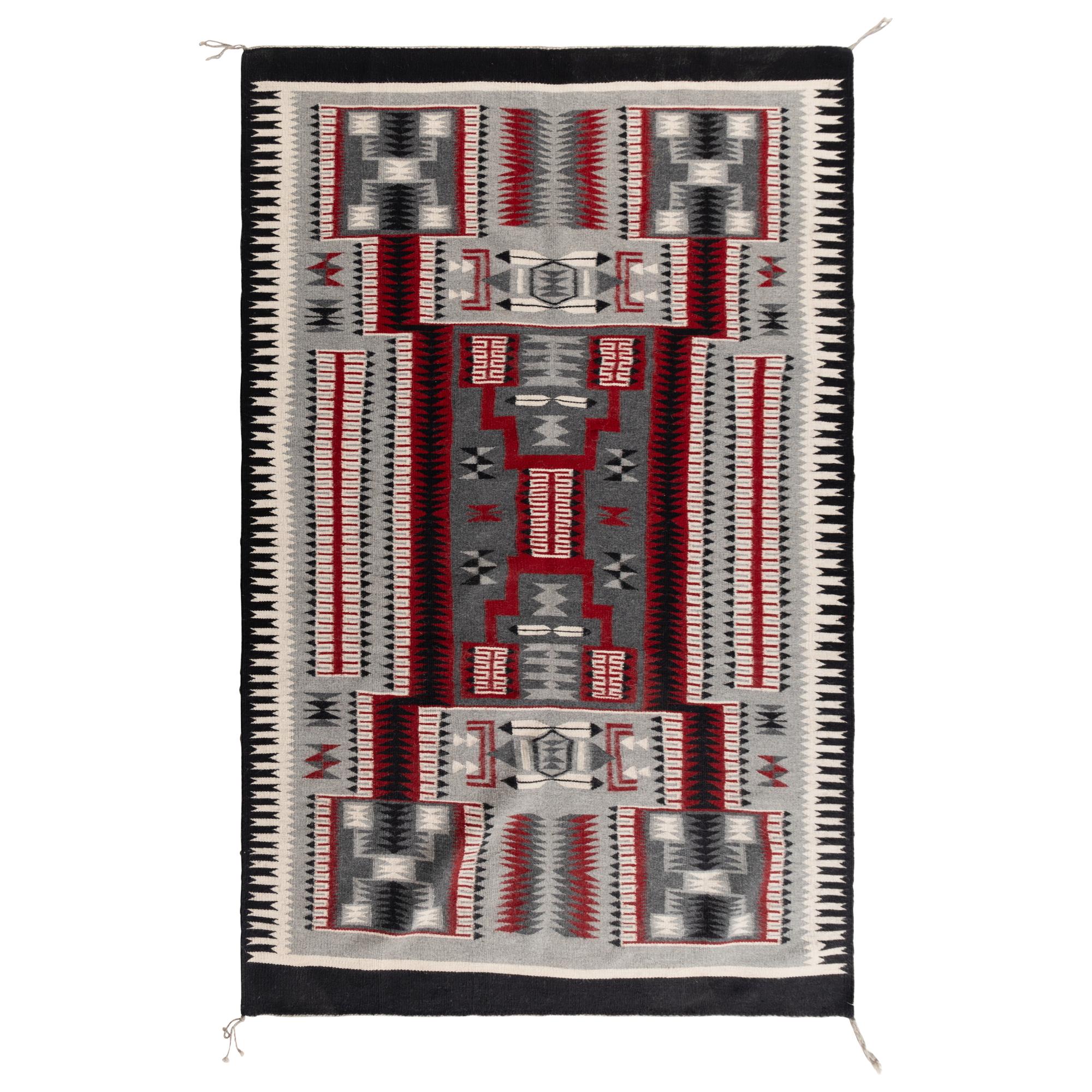 Navajo Storm Pattern Weaving [Rug]