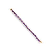 AMETHYST AND YELLOW GOLD BRACELET