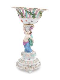 A Continental Porcelain Centerpiece