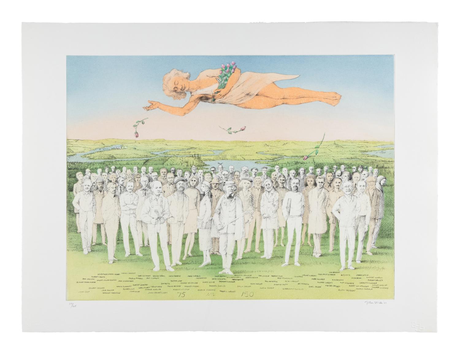 The Wisconsin Sesquicentennial Portfolio (complete portfolio of 17 works by 15 artists with portfolio case), 2001