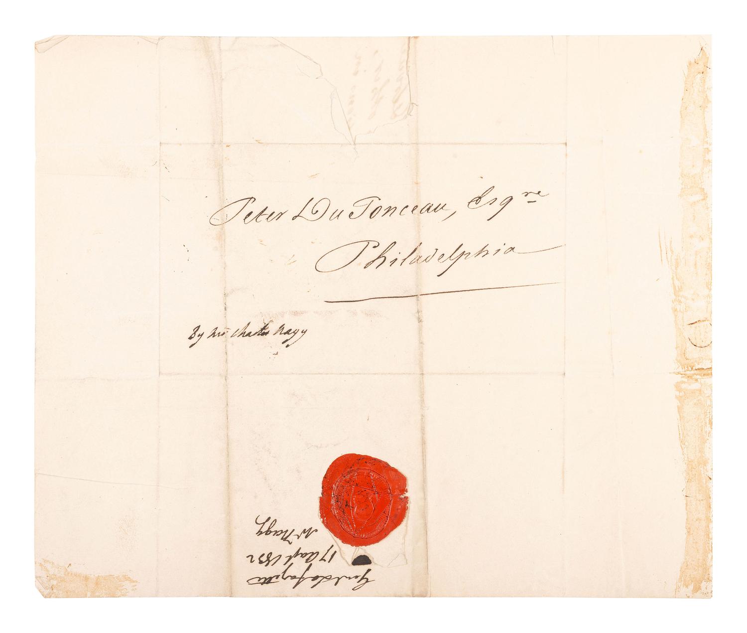LAFAYETTE, Marie Joseph Paul Yves Roch Gilbert du Motier, Marquis de (1757-1834). Document signed ("Lafayette") with autograph postscript. Paris, 17 August 1832.