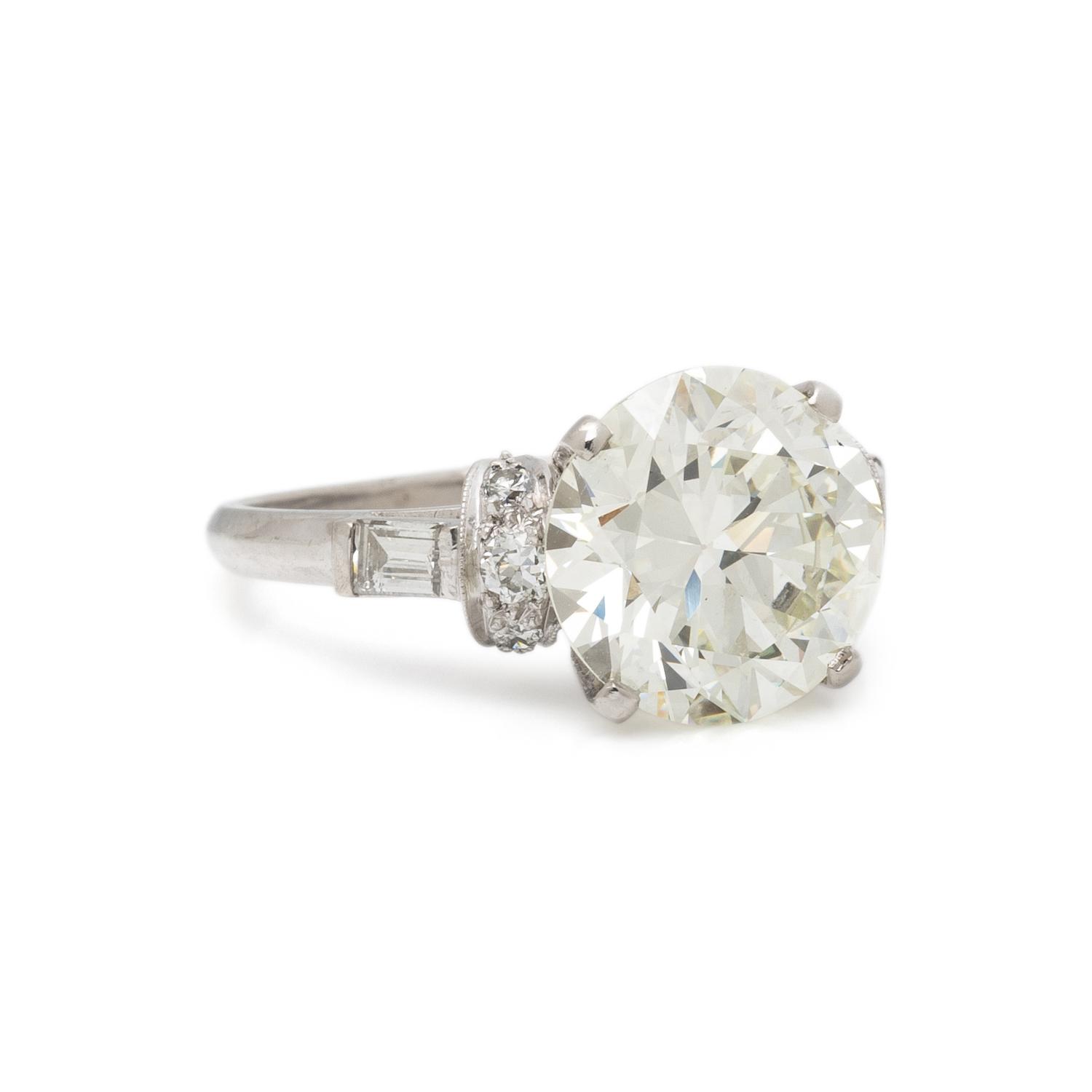 PLATINUM AND DIAMOND RING