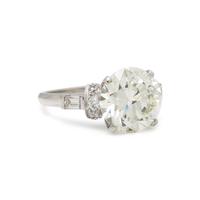 PLATINUM AND DIAMOND RING
