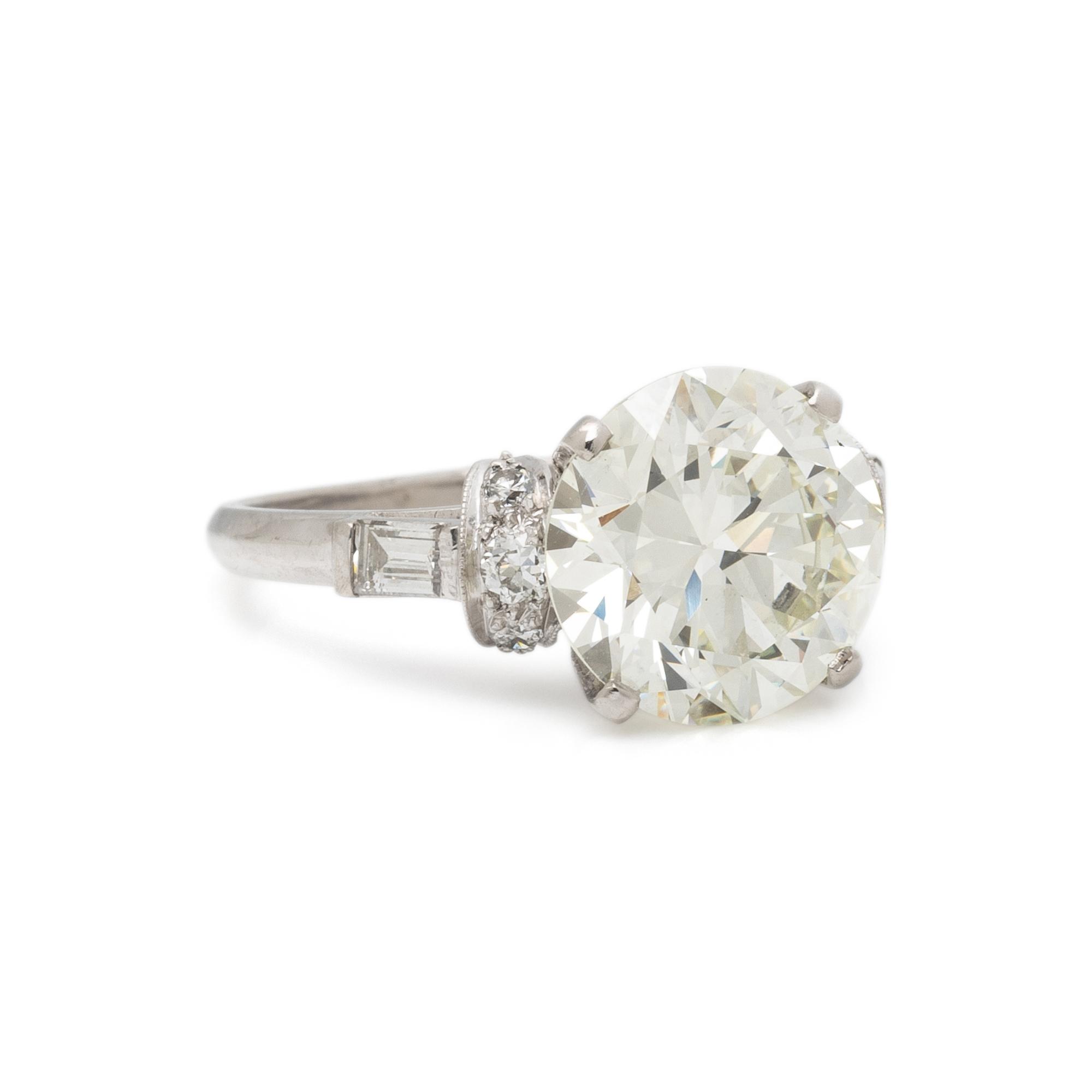PLATINUM AND DIAMOND RING
