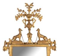 An Italian Neoclassical Carved Giltwood Mirror