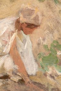 Study of a Girl in a White Gown , c. 1890s