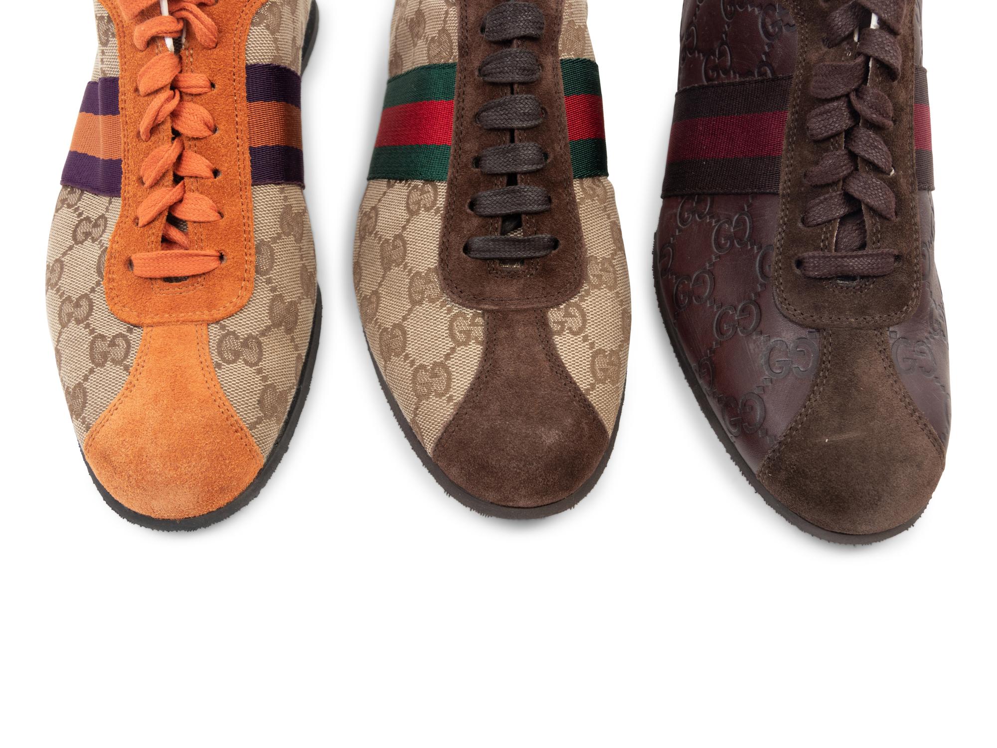 Three Pairs of Gucci Sneakers, 2000s